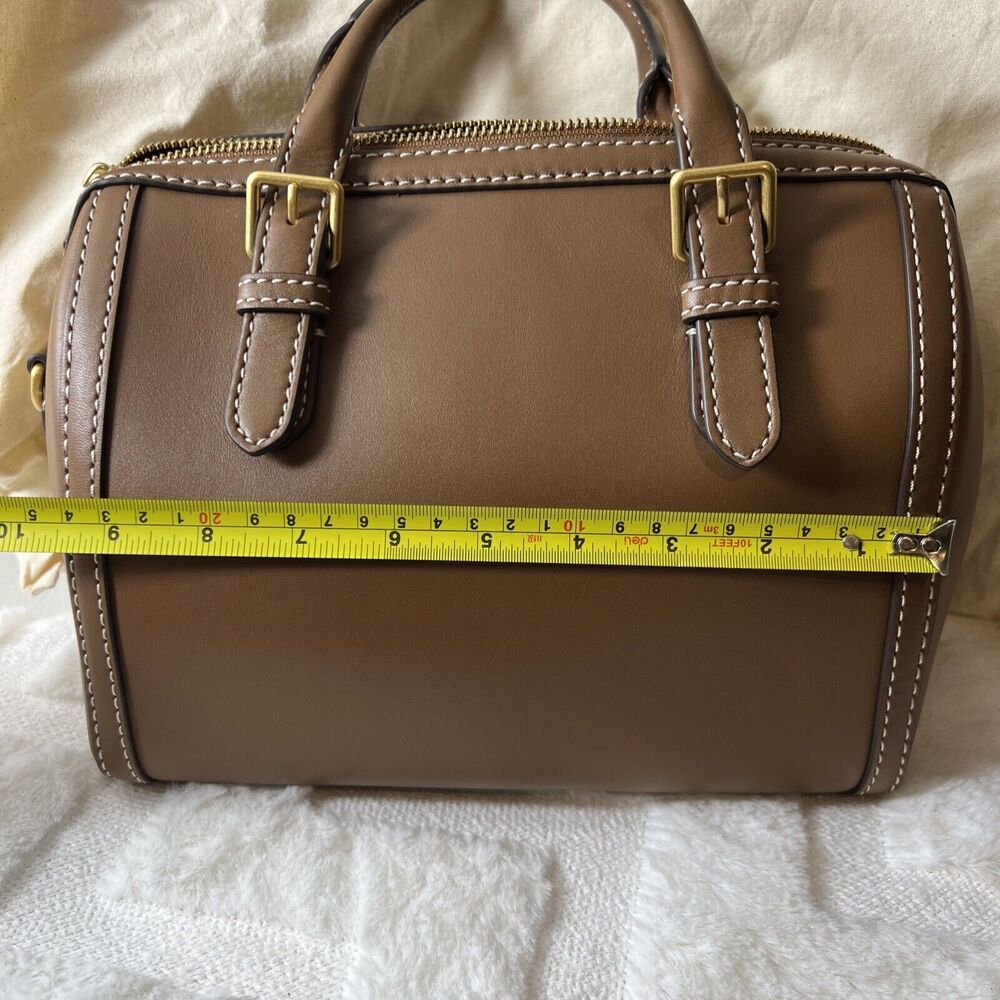 Tory Burch Brown Leather Satchel with Gold Hardware - Picture 5 of 7